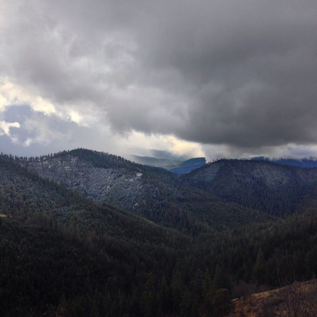 Looking over the Anderson ridge near the end of the day. The climbs have their rewards.