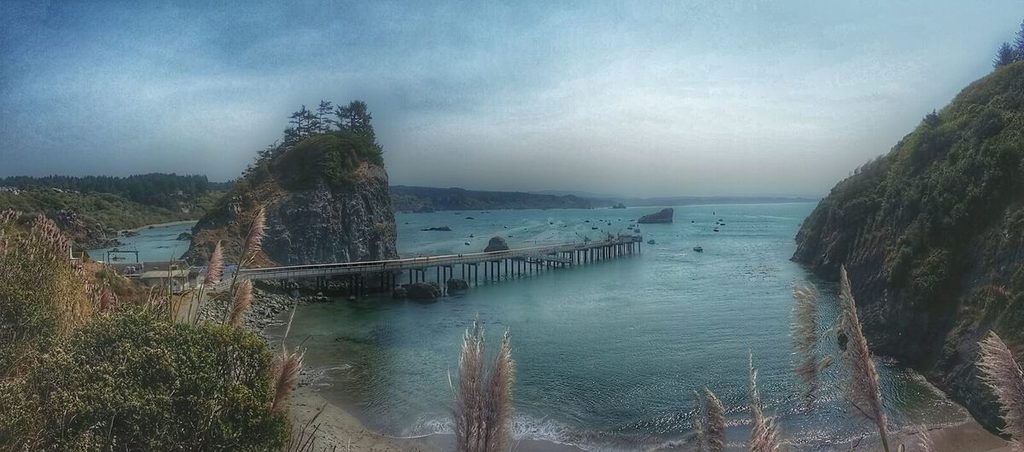 Yes, it's heavily filtered, but the original pic was almost just as pretty. Lots of boats were anchored and had nets out on the other side of the pier you see here.