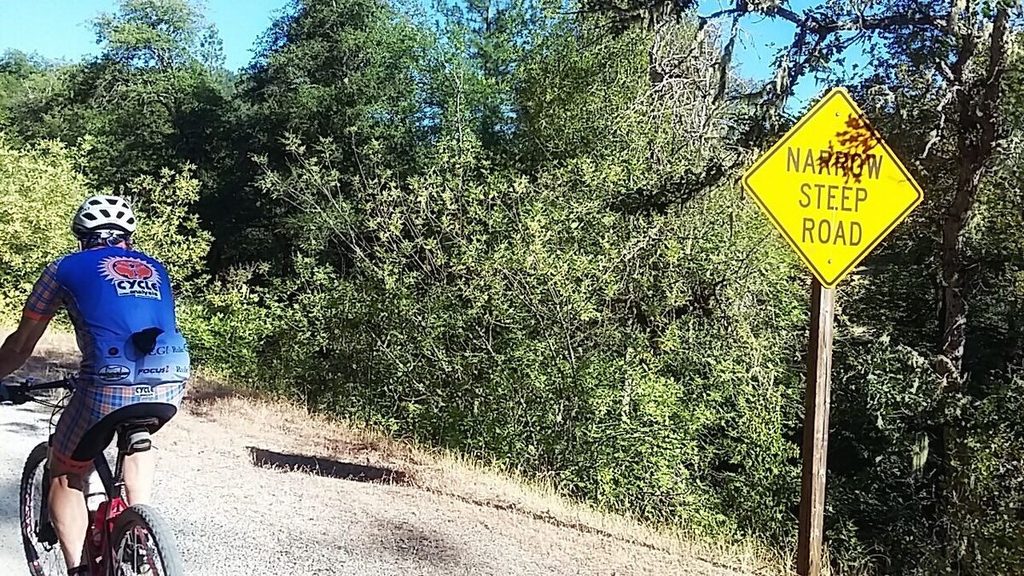 5 miles into the ride, there was no hiding what we were all in for.