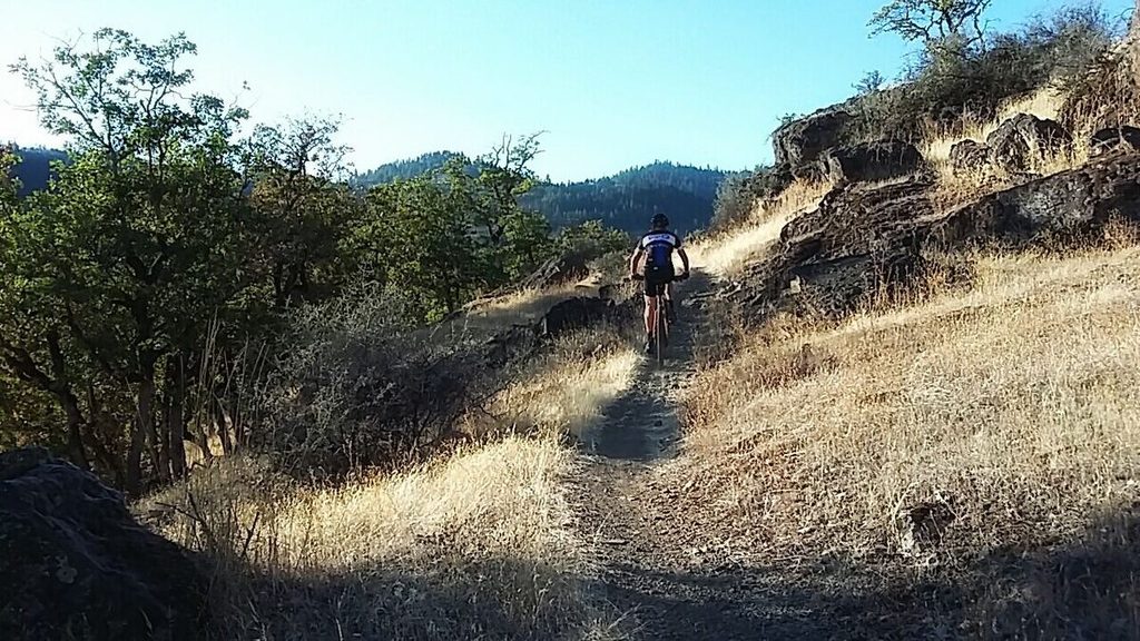 There isn't a lot of climbing at Lost Creek, but you can still get a solid workout if you push yourself.