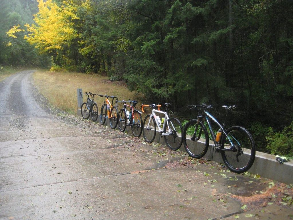 Quick rest/photo stop on a bridge on Star Gulch.