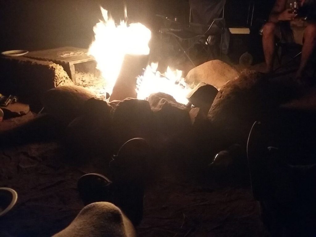 Finishing the day with a campfire and some awesome new friends isn't half bad either.