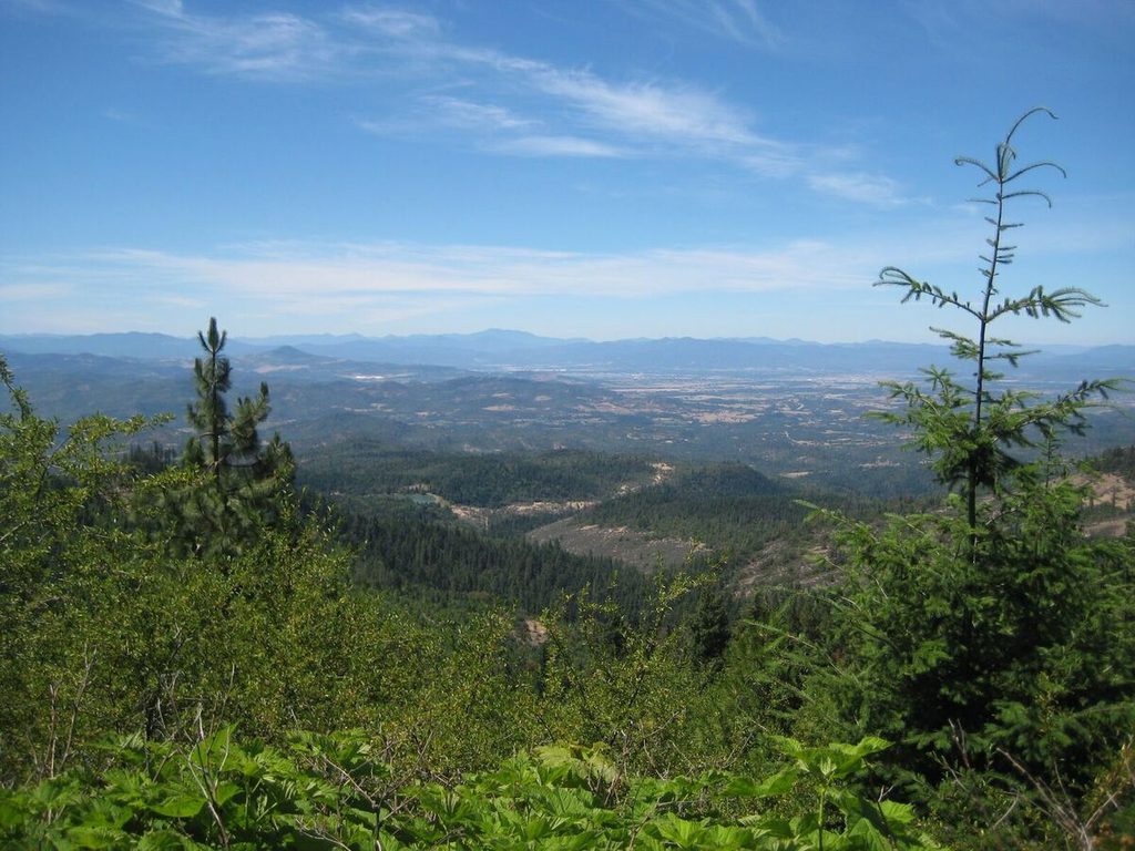 Looking south from atop the ridge.