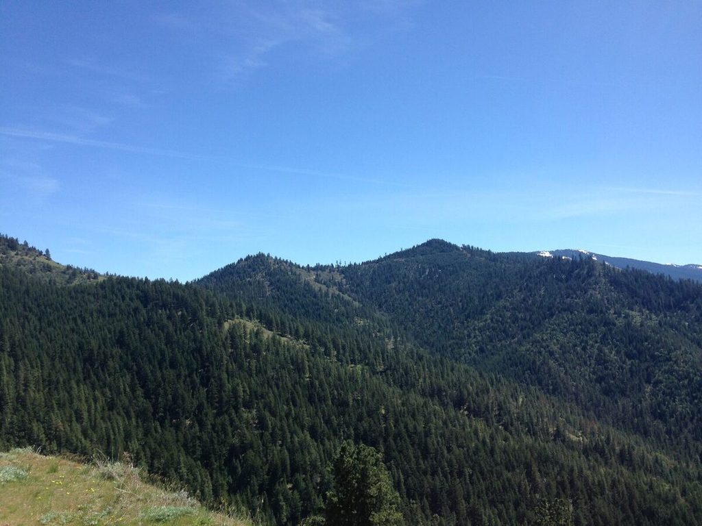 Looking back toward the ridges that carry the road connecting Anderson Butte to Wagner Butte.