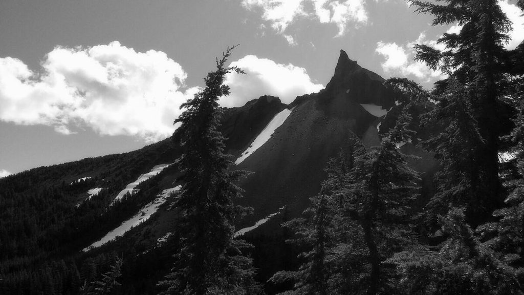 She even convinced me to get the crap scared out of me and climb to the very top of Mt Thielsen.