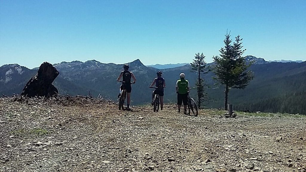One last look at the view before heading down the nearly 20 miles of descent that awaited us. I should say mostly descent. There's a few little rises that might have got a couple people unhappy with me after so much climbing earlier...