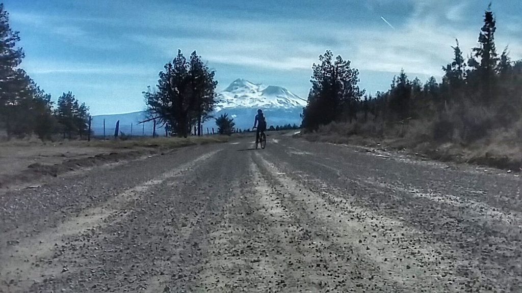 Mount Shasta was rarely out of sight the whole day.