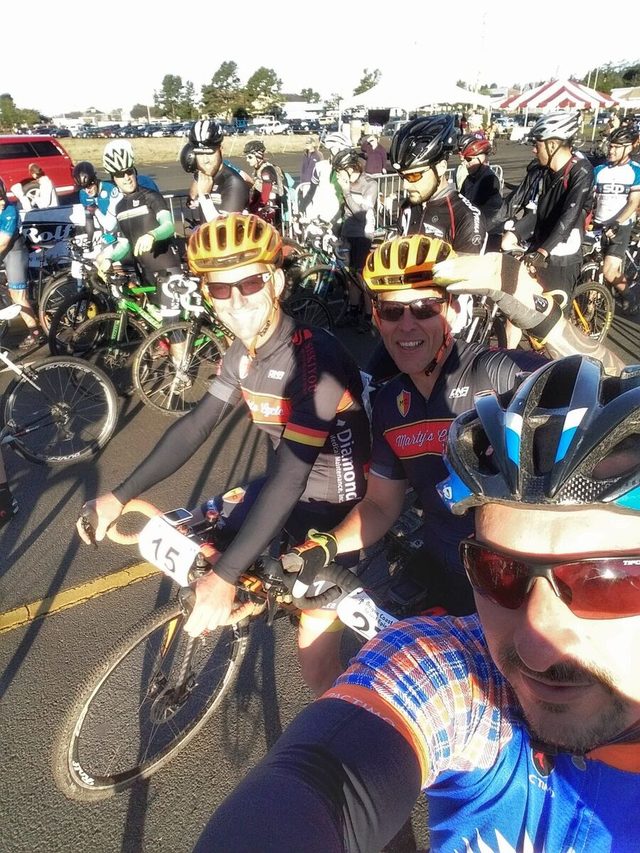 These races never start on time. In fact, occasionally, one might find himself with ample time to take a selfie. This time with Bryan and Destry.