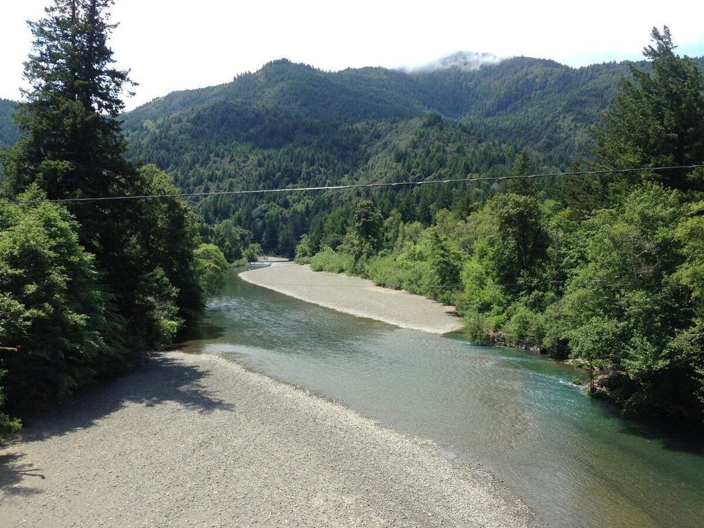 Amazing clear water in the Mattole River!